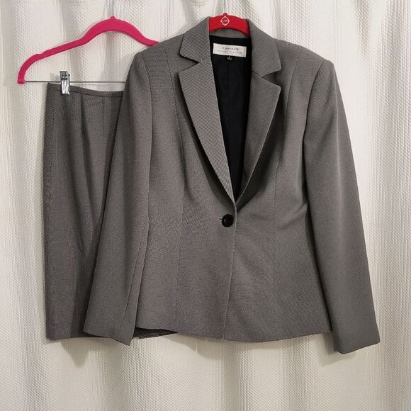 Tahari Arthur S. Levine Blazer and Skirt Set Women's